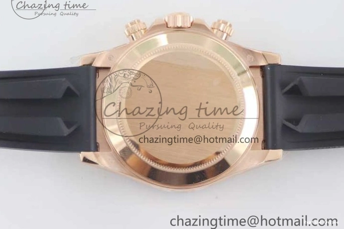 0117 Daytona 116515 RG TWF 1:1 Best Edition 904L Steel Black RG Dial on Oysterflex Strap A Popular 2415